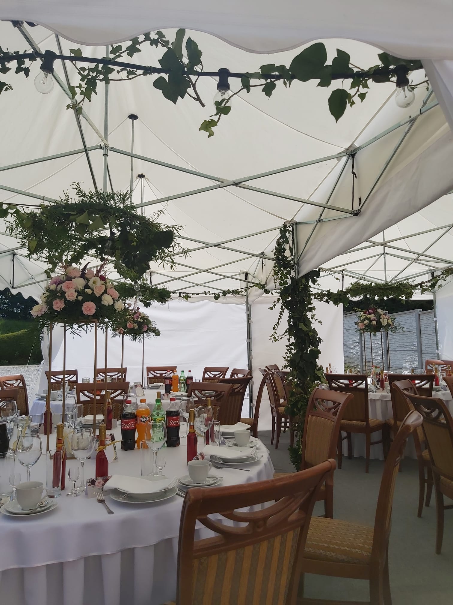 Namiot biały o wymiarach 5m x 6m - obrazek 6