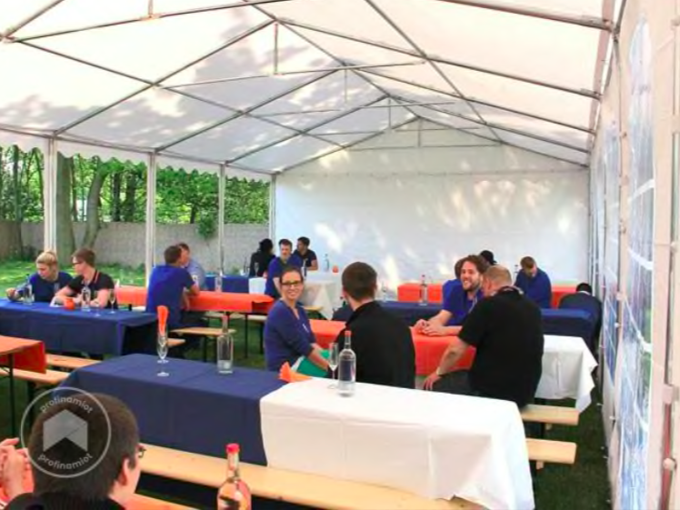 Namiot biały o wymiarach 5m x 6m - obrazek 5